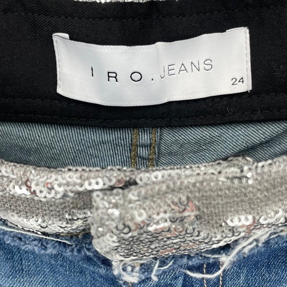 IRO Sequins Waist‎ Band Ankle Jeans - Picture 4 of 8